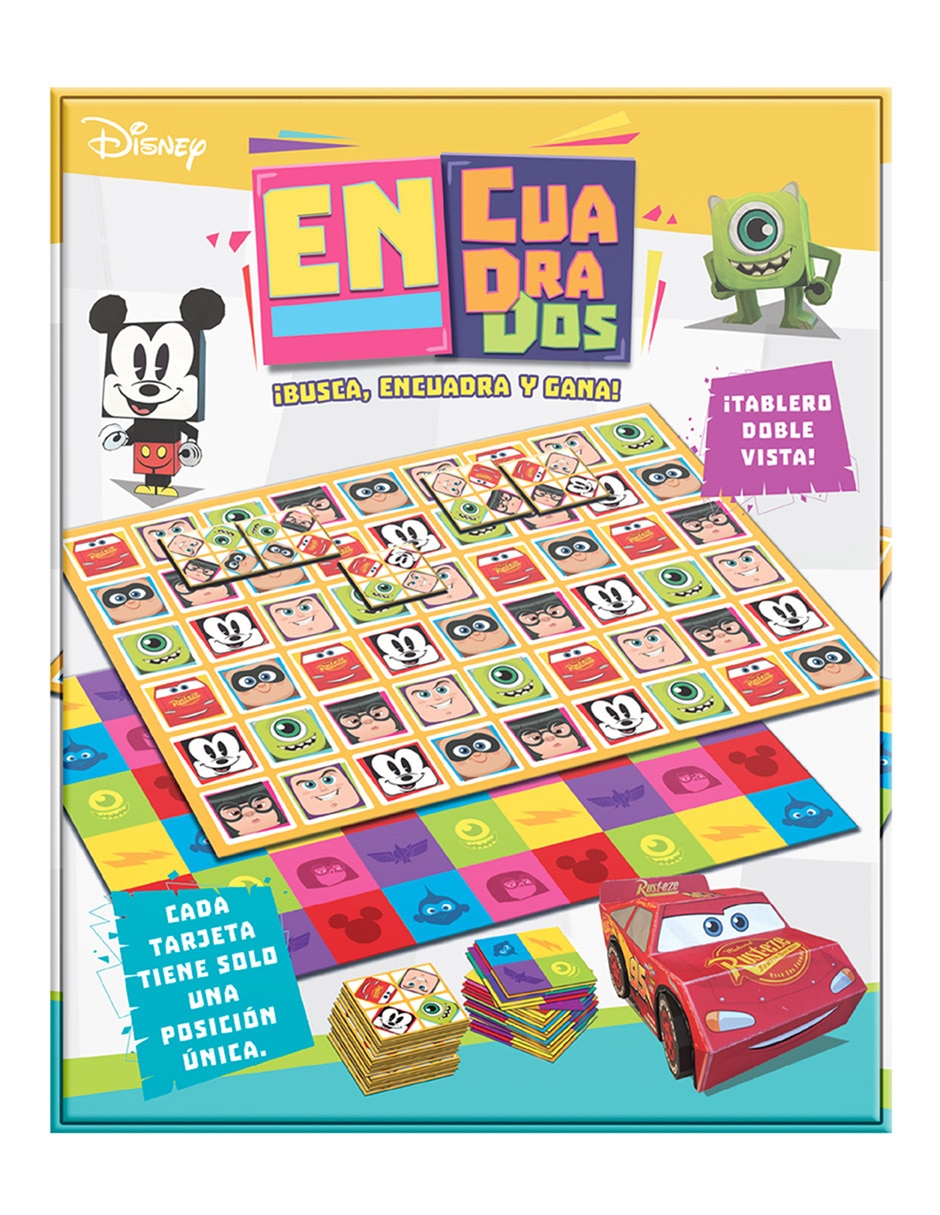 Juego de mesa infantil en cuadrados Disney Pixar 4