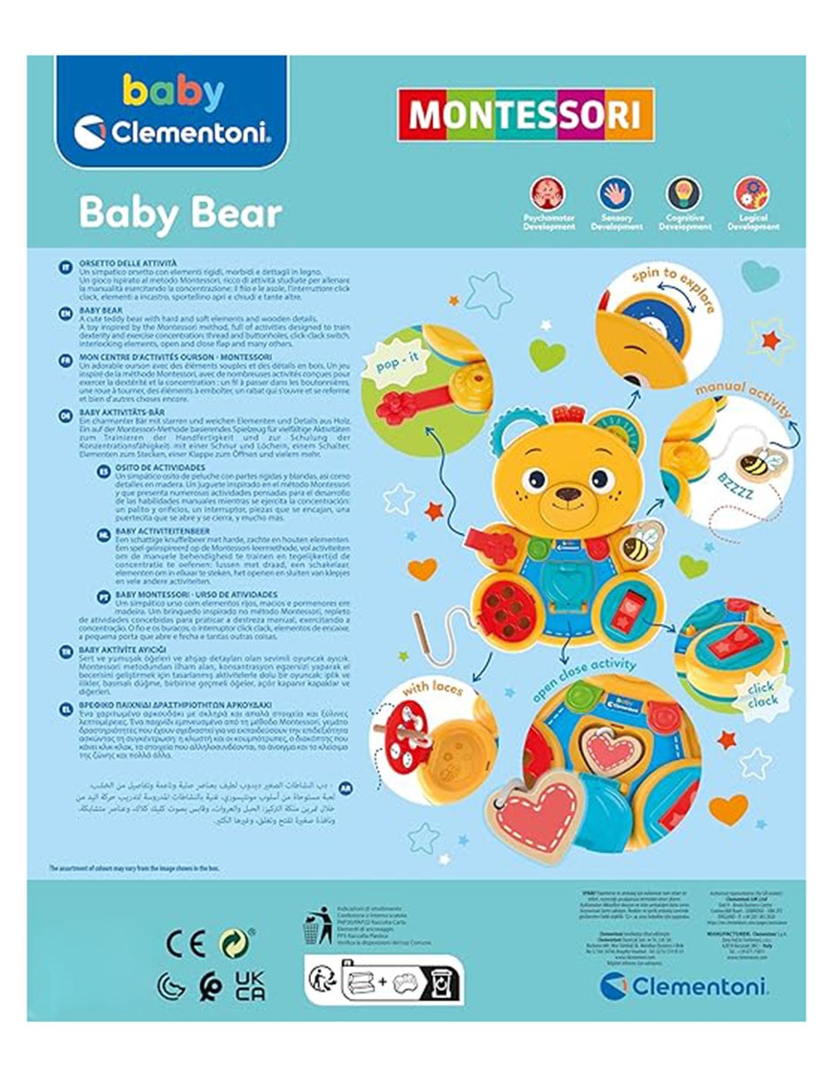 Baby Bear Montessori juego didáctico infantil unisex 3