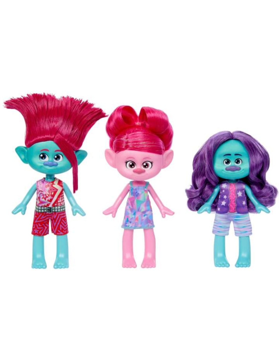 Muñeca Trolls Band Together Mattel Trío de vanguardia Toys 