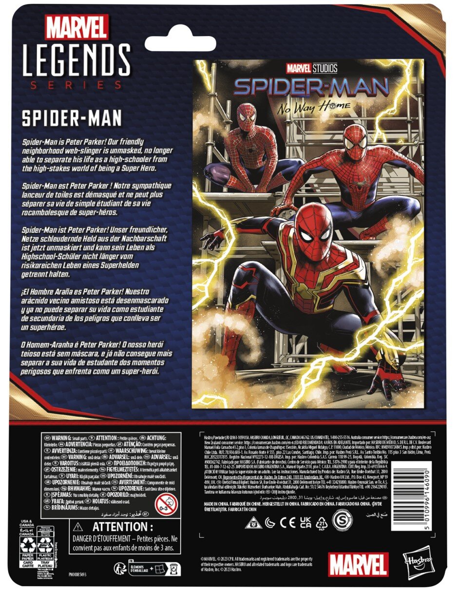Figura de acción Marvel: Legends Series Spider-Man: No Way Home articulada 9