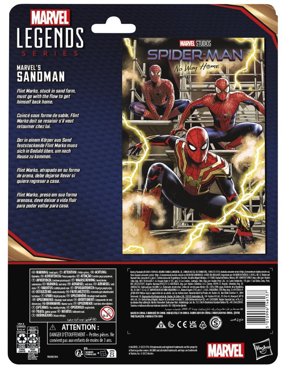 Figura de acción Spiderman No Way Home Sandman 8