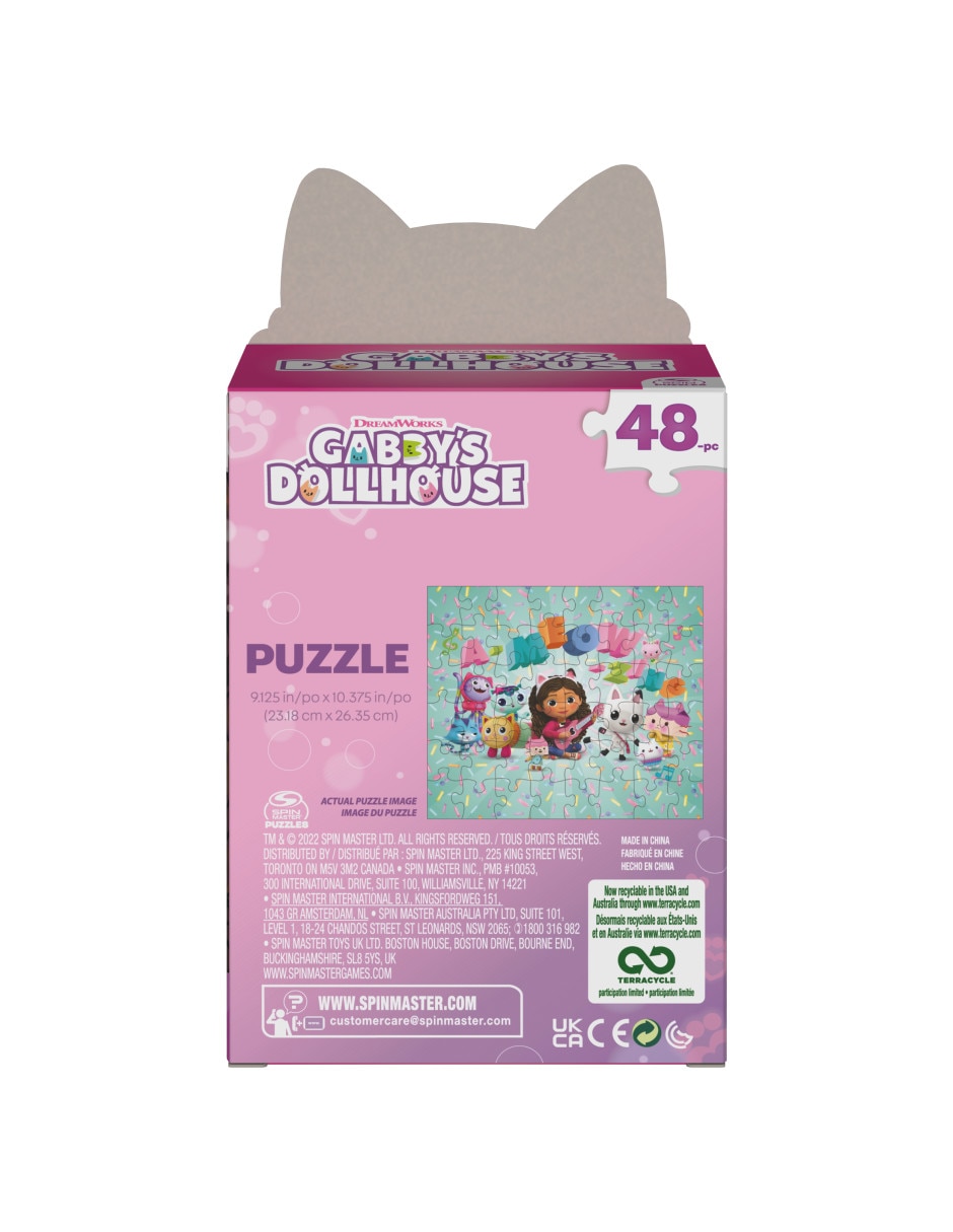 Rompecabezas Gabby's Dollhouse Spin Master 48 piezas 4