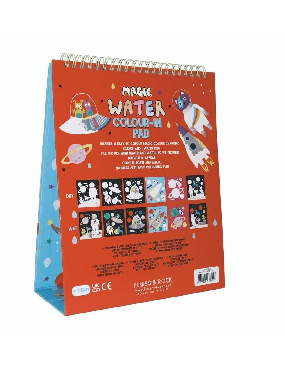 Libreta mágica reutilizable pinta con agua, El Espacio 2