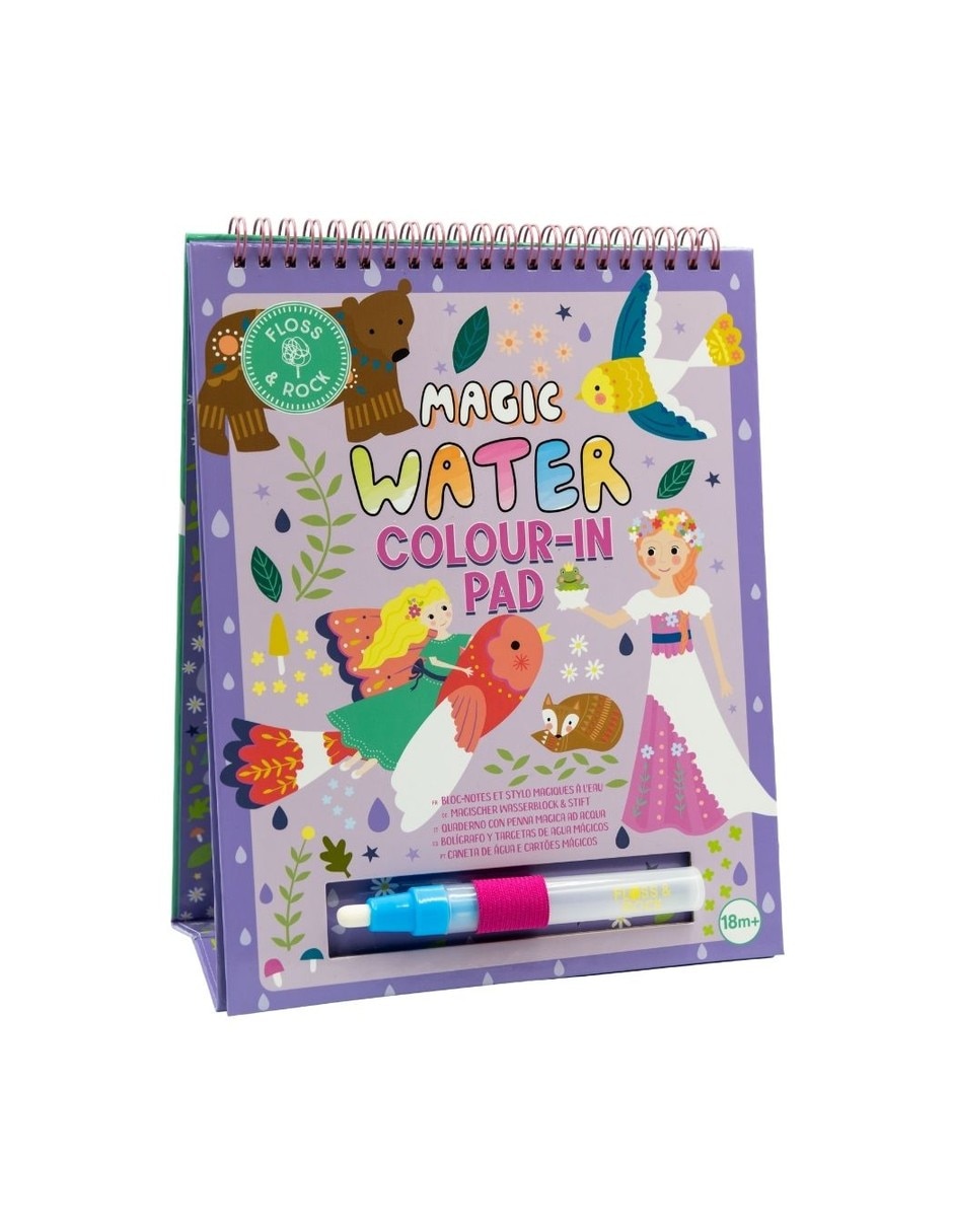Libreta mágica reutilizable pinta con agua, Cuento Hadas Libreta mágica reutilizable pinta con agua, Cuento Hadas