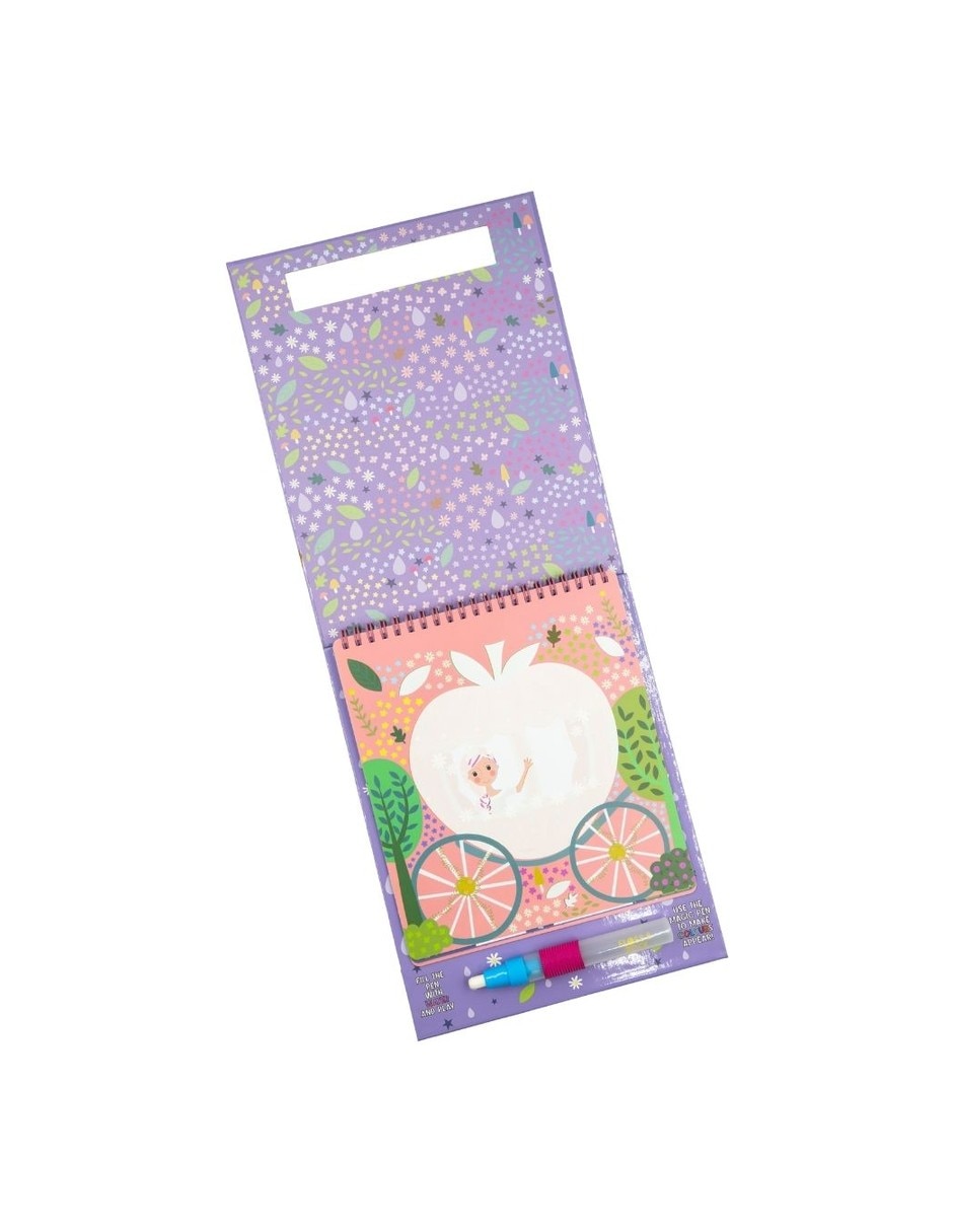 Libreta mágica reutilizable pinta con agua, Cuento Hadas 4