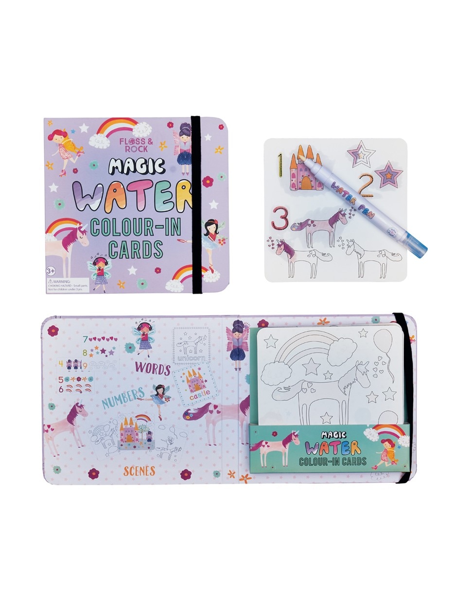 Tarjetas mágicas para colorear con agua