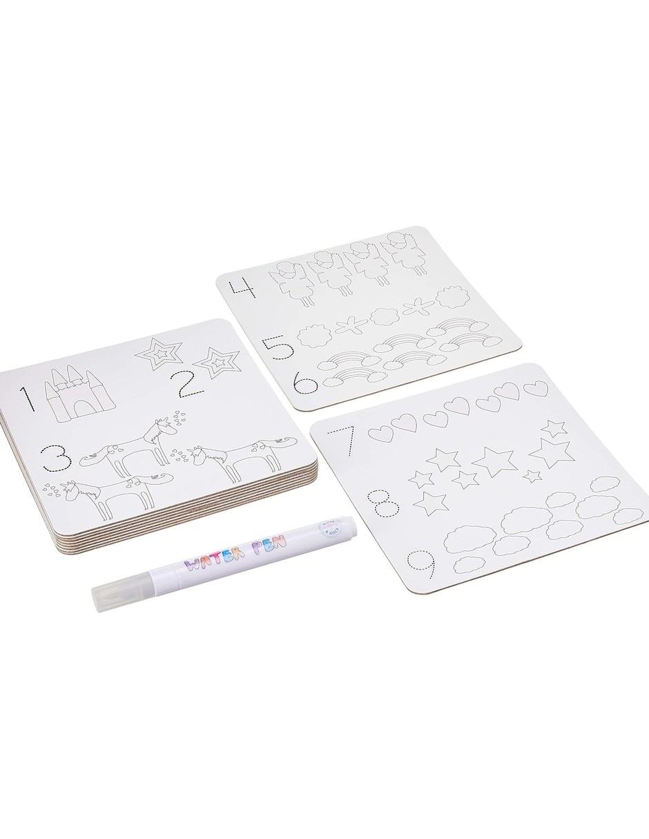 Tarjetas mágicas para colorear con agua 3