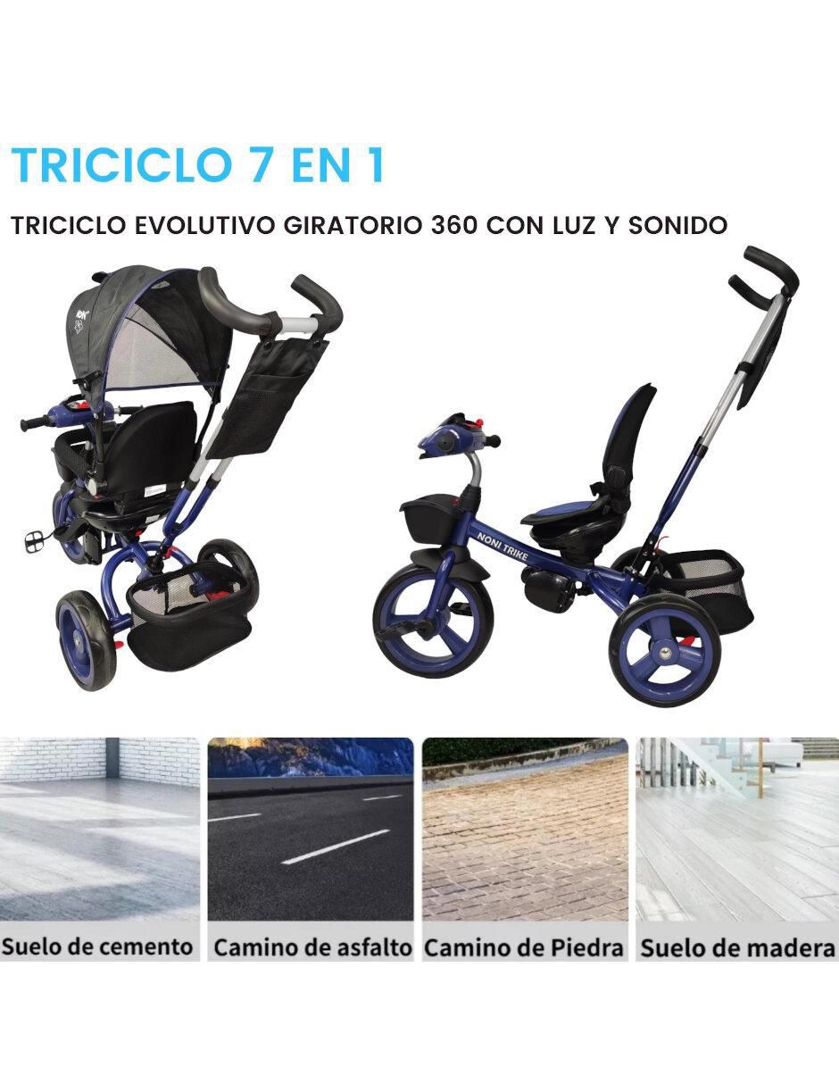 Triciclo rodada 10 asiento 360 con luz y sonido unisex 4