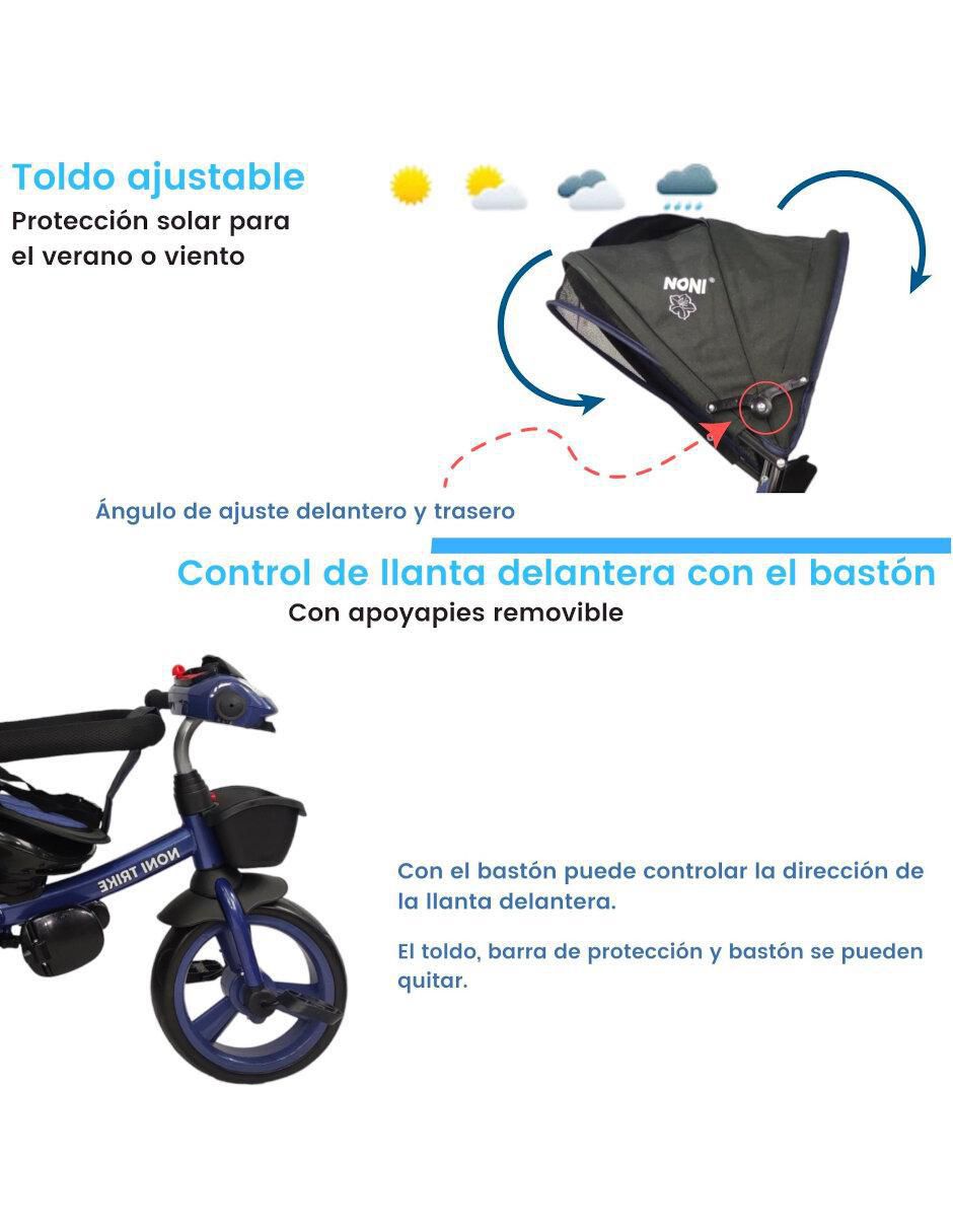 Triciclo rodada 10 asiento 360 con luz y sonido unisex 7