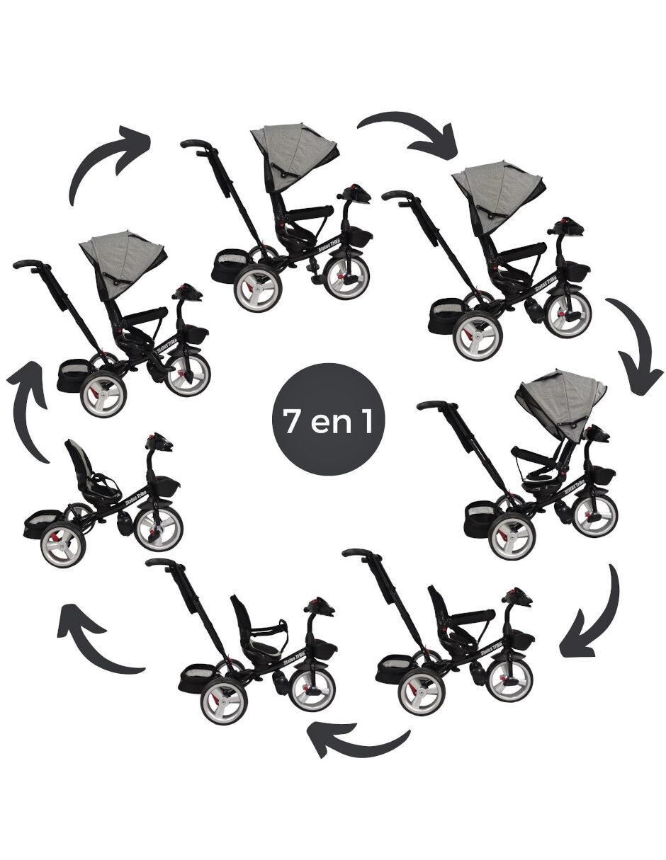 Triciclo rodada 10 Asiento 360 luz y sonido unisex 3