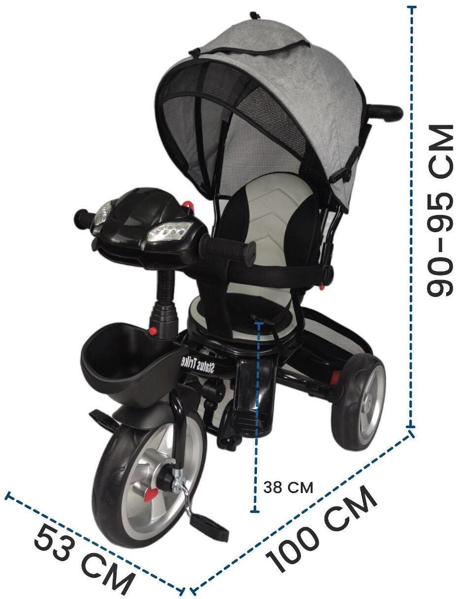 Triciclo rodada 10 Asiento 360 luz y sonido unisex 2