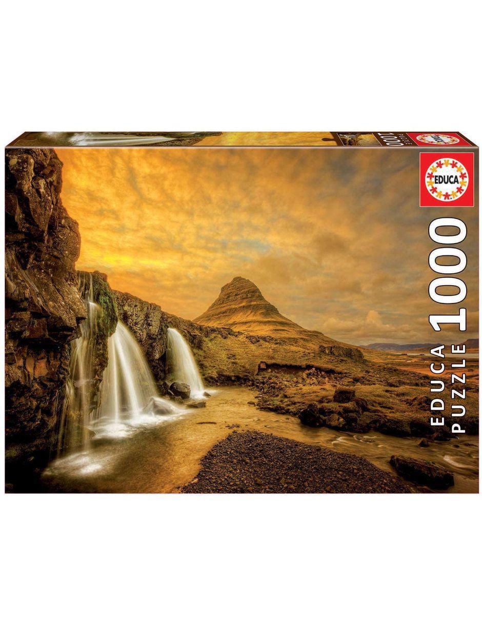 Rompecabezas Cascada Kirkjufellsfoss, Islandia 1000 piezas Rompecabezas Cascada Kirkjufellsfoss, Islandia 1000 piezas