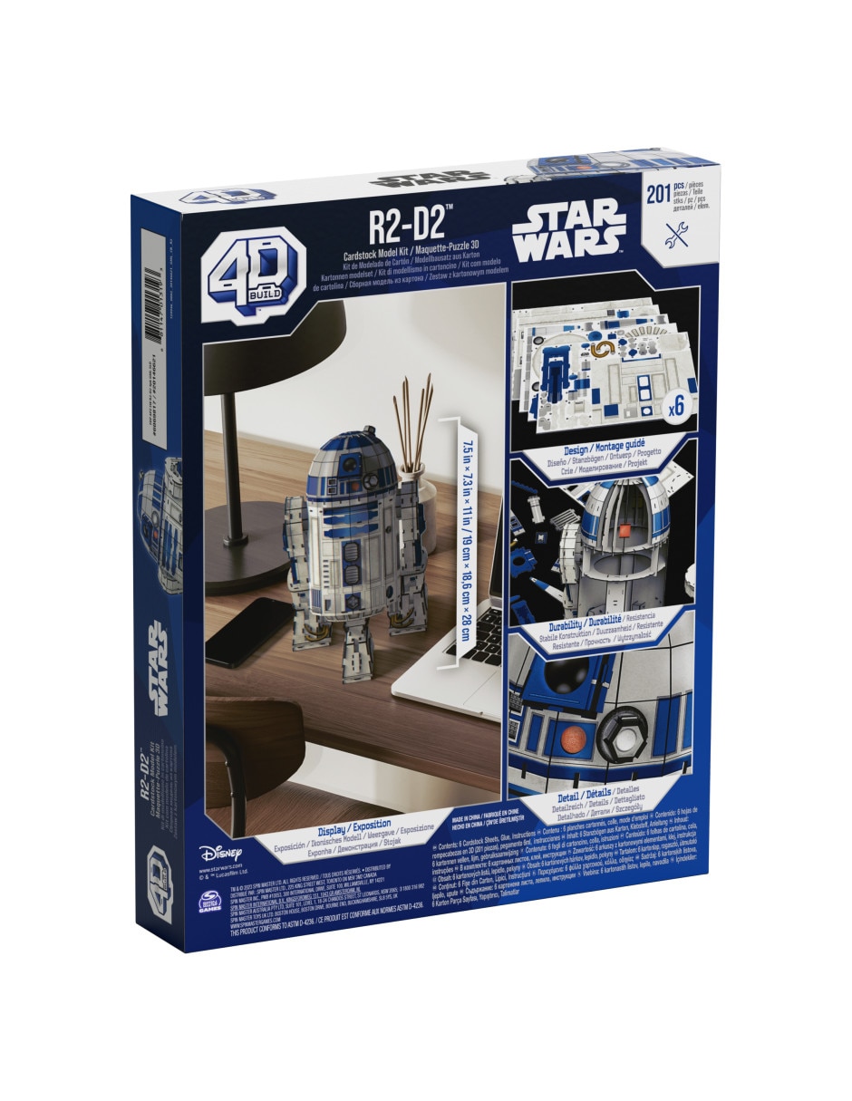 Rompecabezas Star Wars R2-D2 de 4D 201 piezas 7