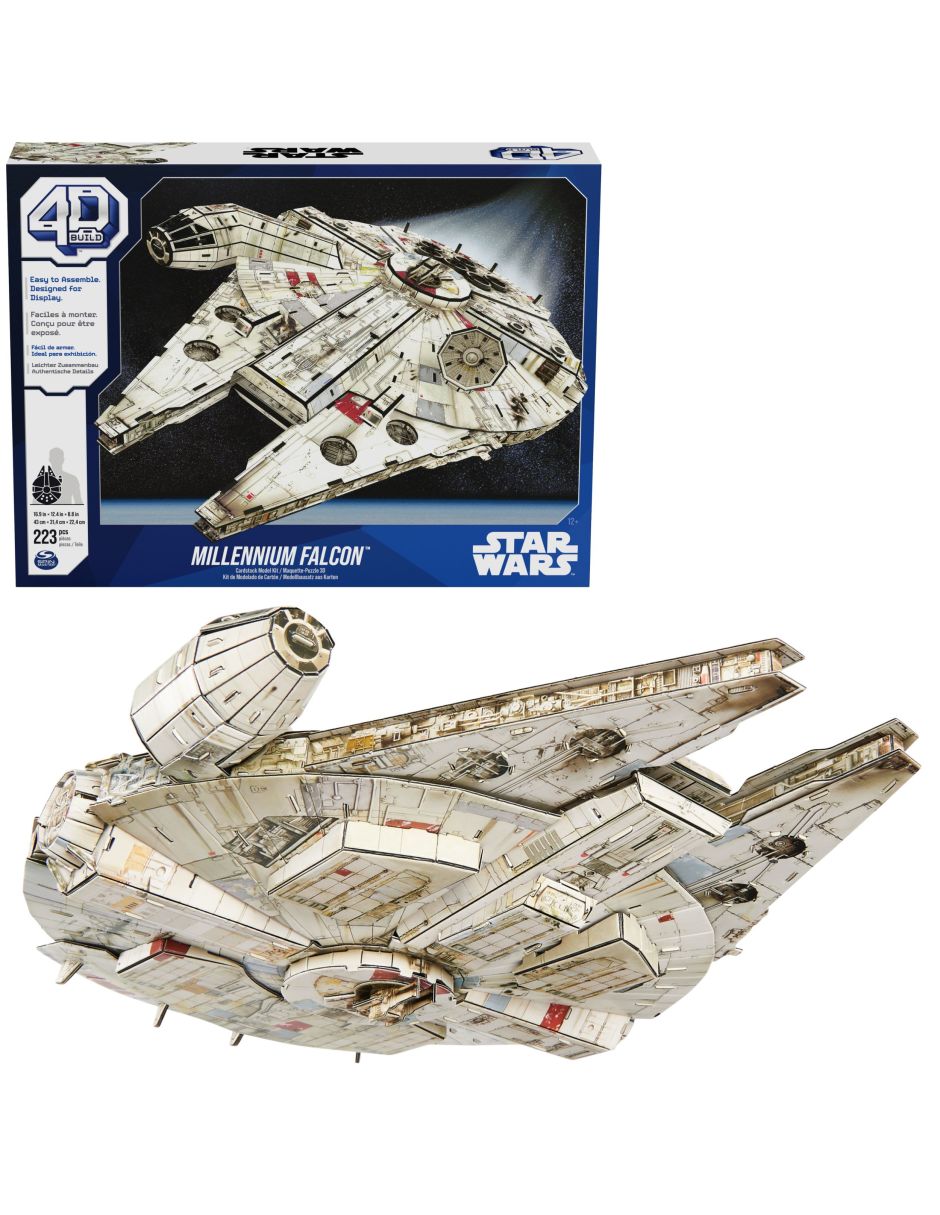 Rompecabezas Star Wars Halcón Milenario 4D 223 piezas Rompecabezas Star Wars Halcón Milenario 4D 223 piezas