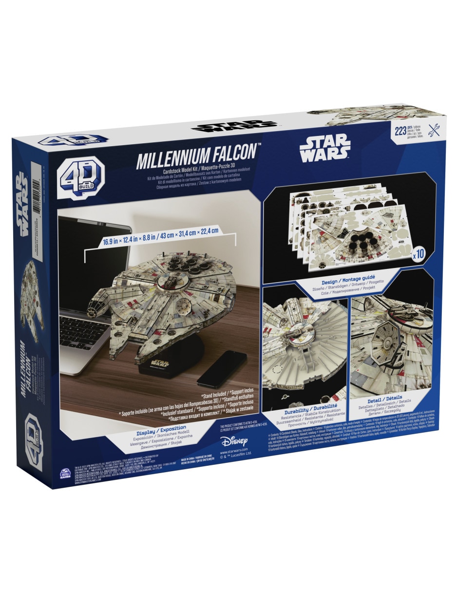 Rompecabezas Star Wars Halcón Milenario 4D 223 piezas 7