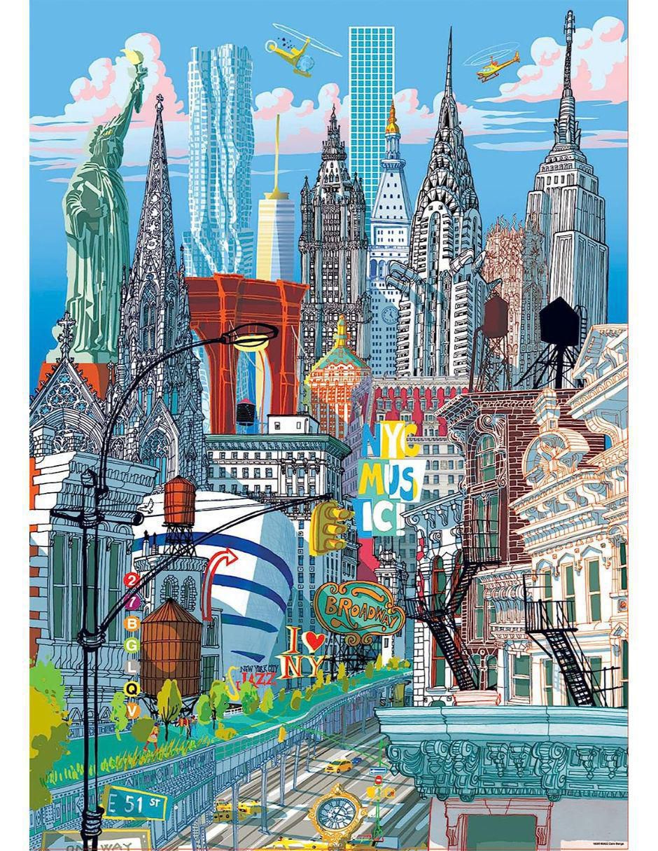 Rompecabezas Midtown Manhattan Nueva York 1000 piezas 3