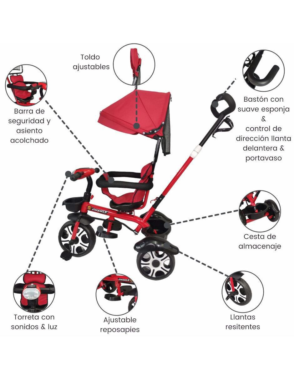 Triciclo the baby shop "rodada" 10 asiento giratorio 360 "para" unisex