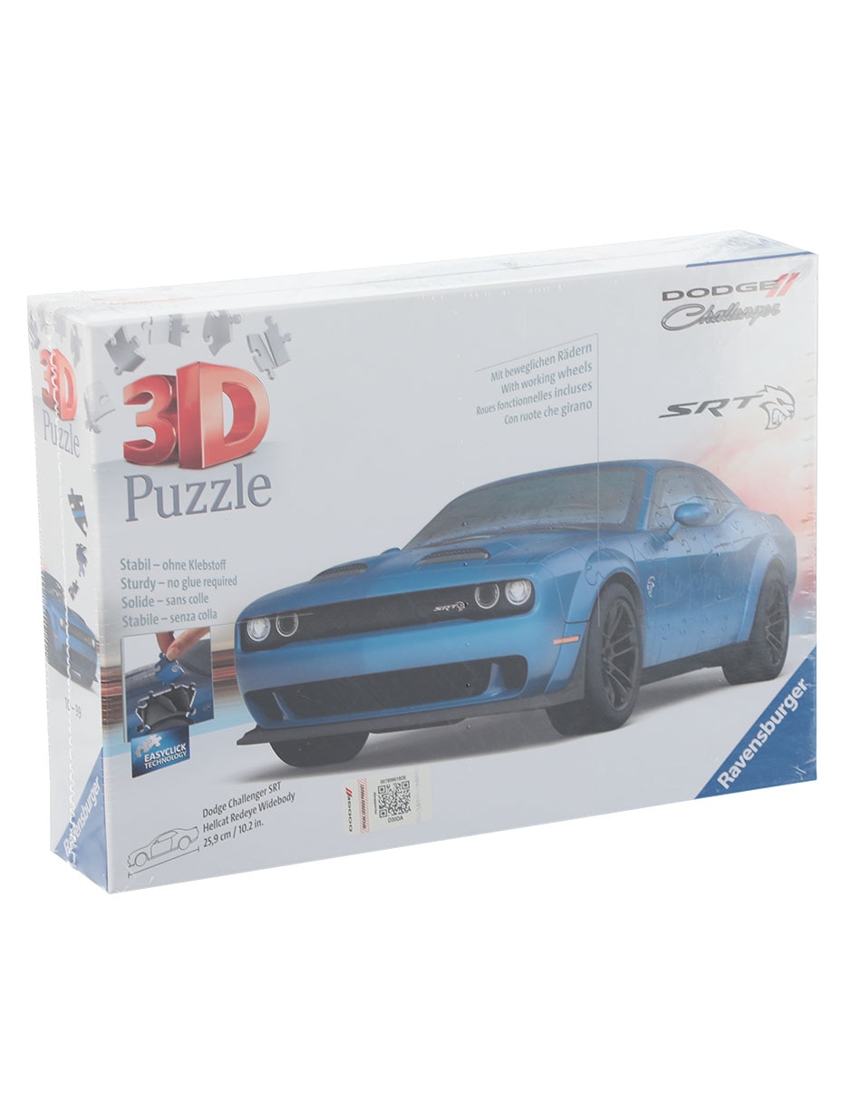 Rompecabezas autos clásicos Dodge Challenger SRT 3D 163 piezas 2