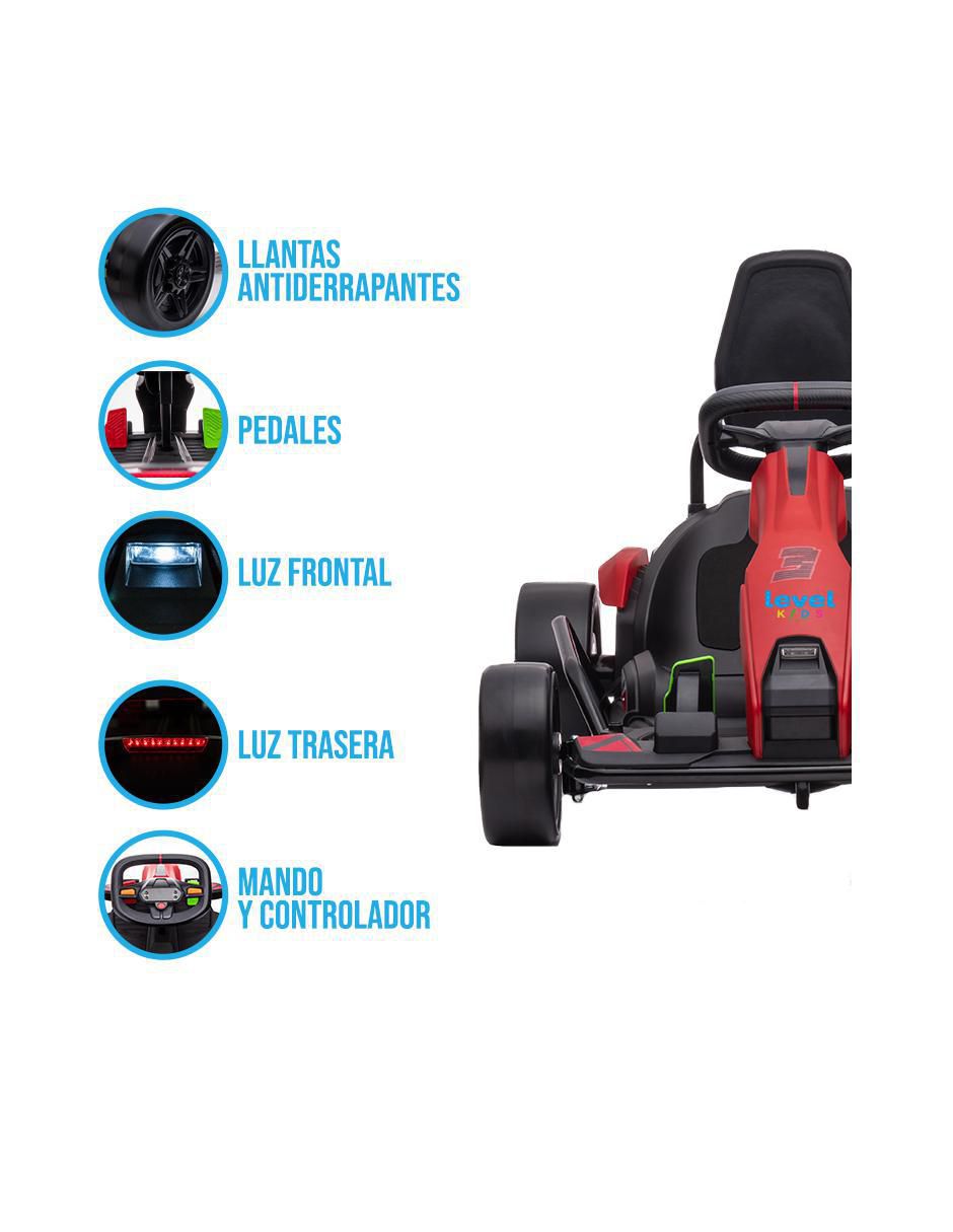 Automóvil montable Go kart  recargable 5