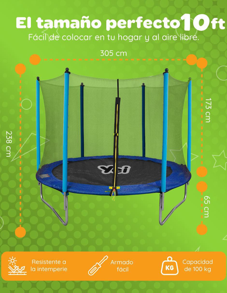 Trampolín 10ft 8