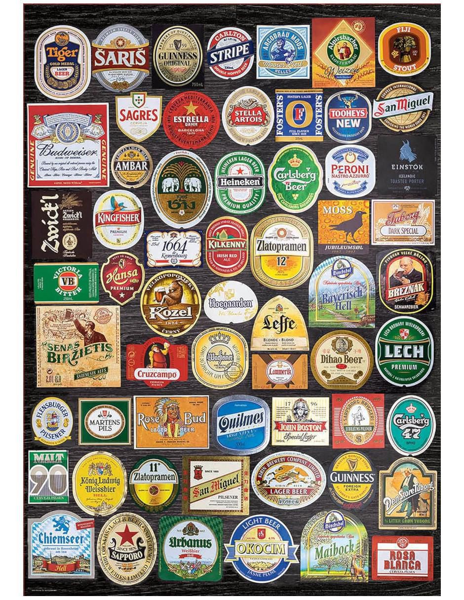 Rompecabezas Etiquetas de Cervezas 1500 piezas Rompecabezas Etiquetas de Cervezas 1500 piezas