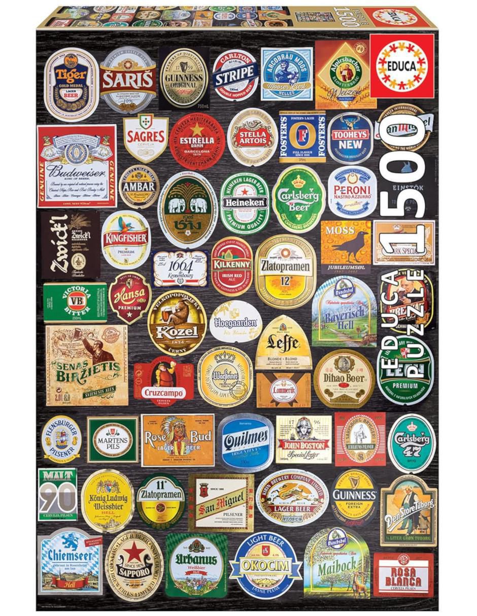 Rompecabezas Etiquetas de Cervezas 1500 piezas 2