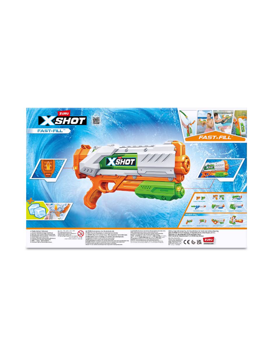 Pistola de agua X-Shot Fast-Fill 9