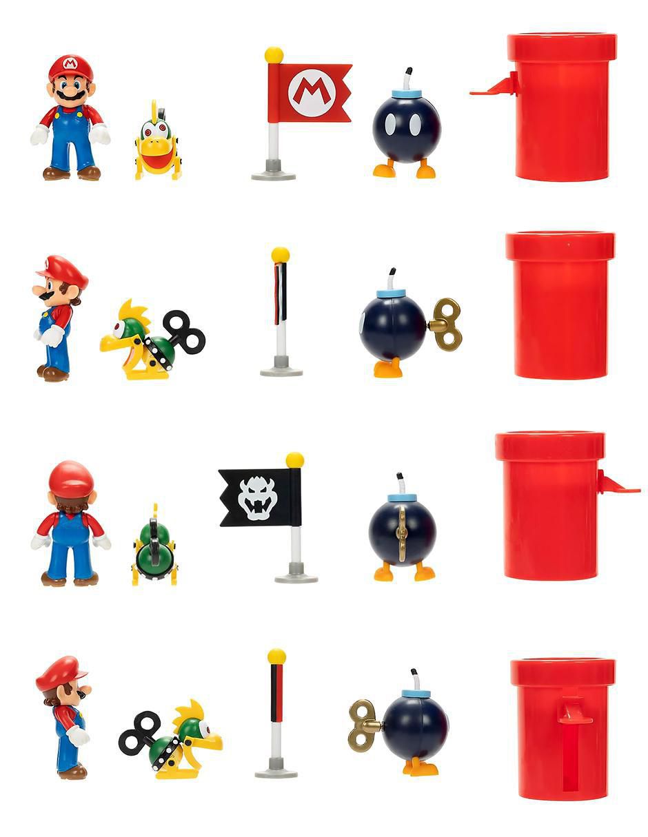 Set figuras acción Super Mario Bros Mario Bros collectors 3