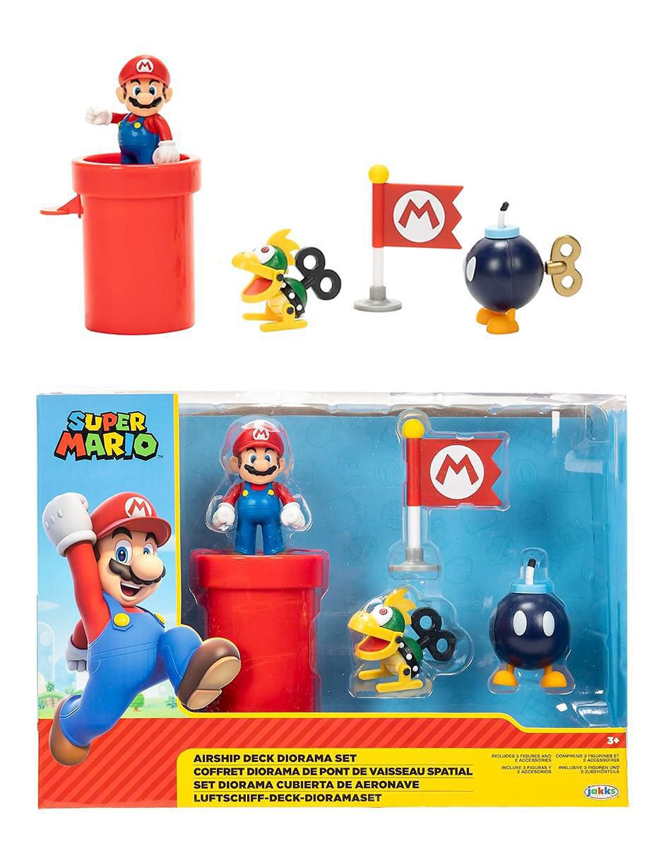 Set X4 Figuras Juguete Mario Bros Muñecos 12cm Articuladas