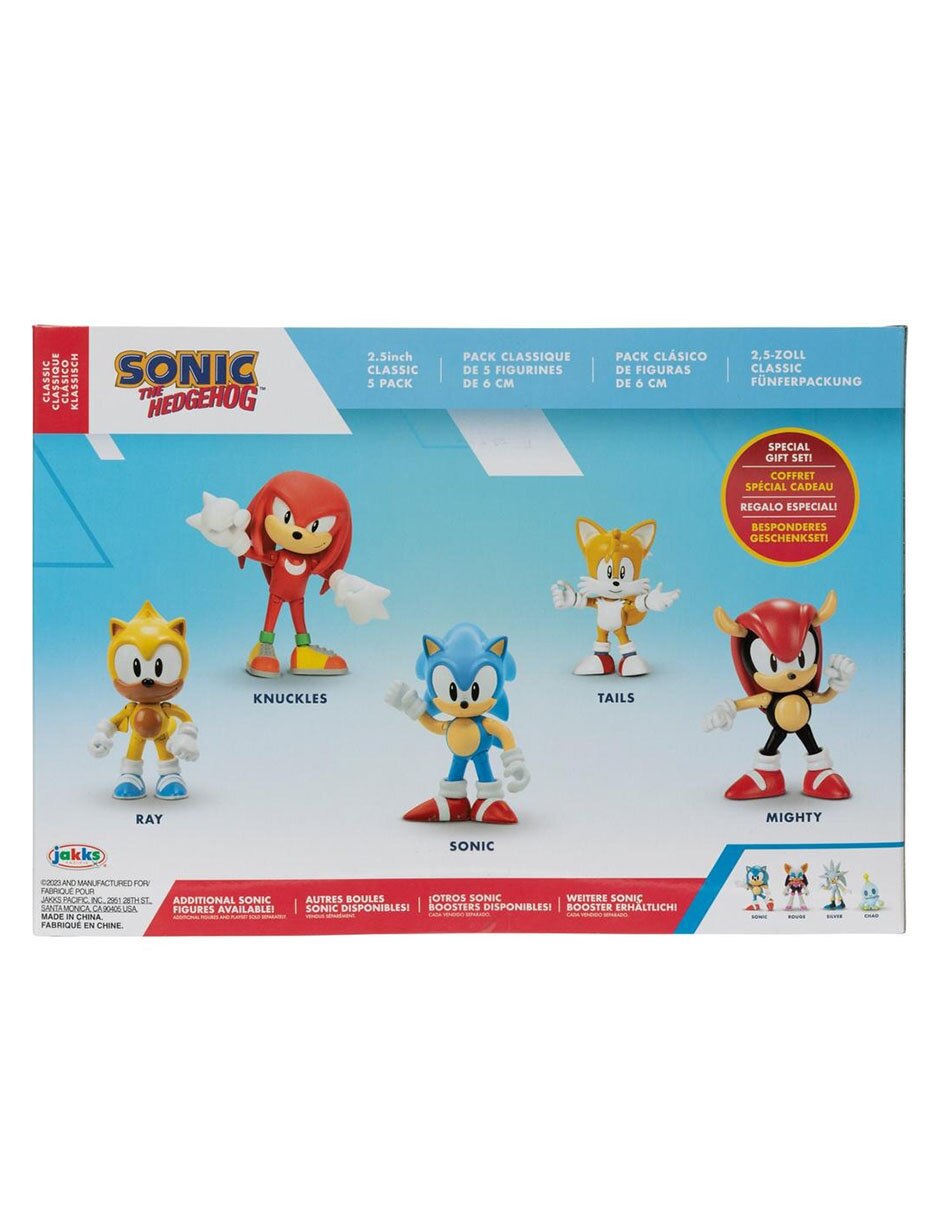 Set figuras acción Sonic The Hedgehog clásica 3