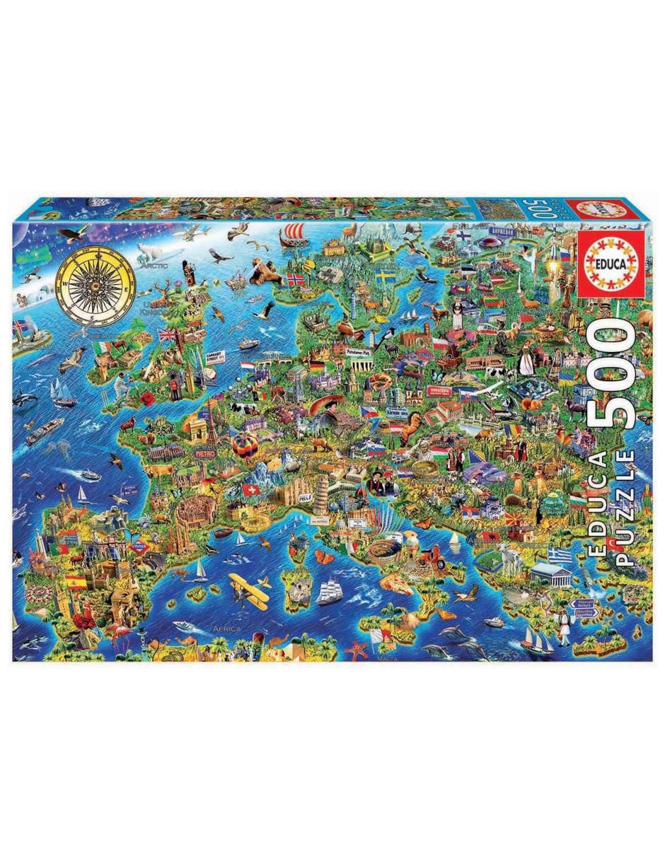 Rompecabezas Mapa de Europa 500 piezas 2