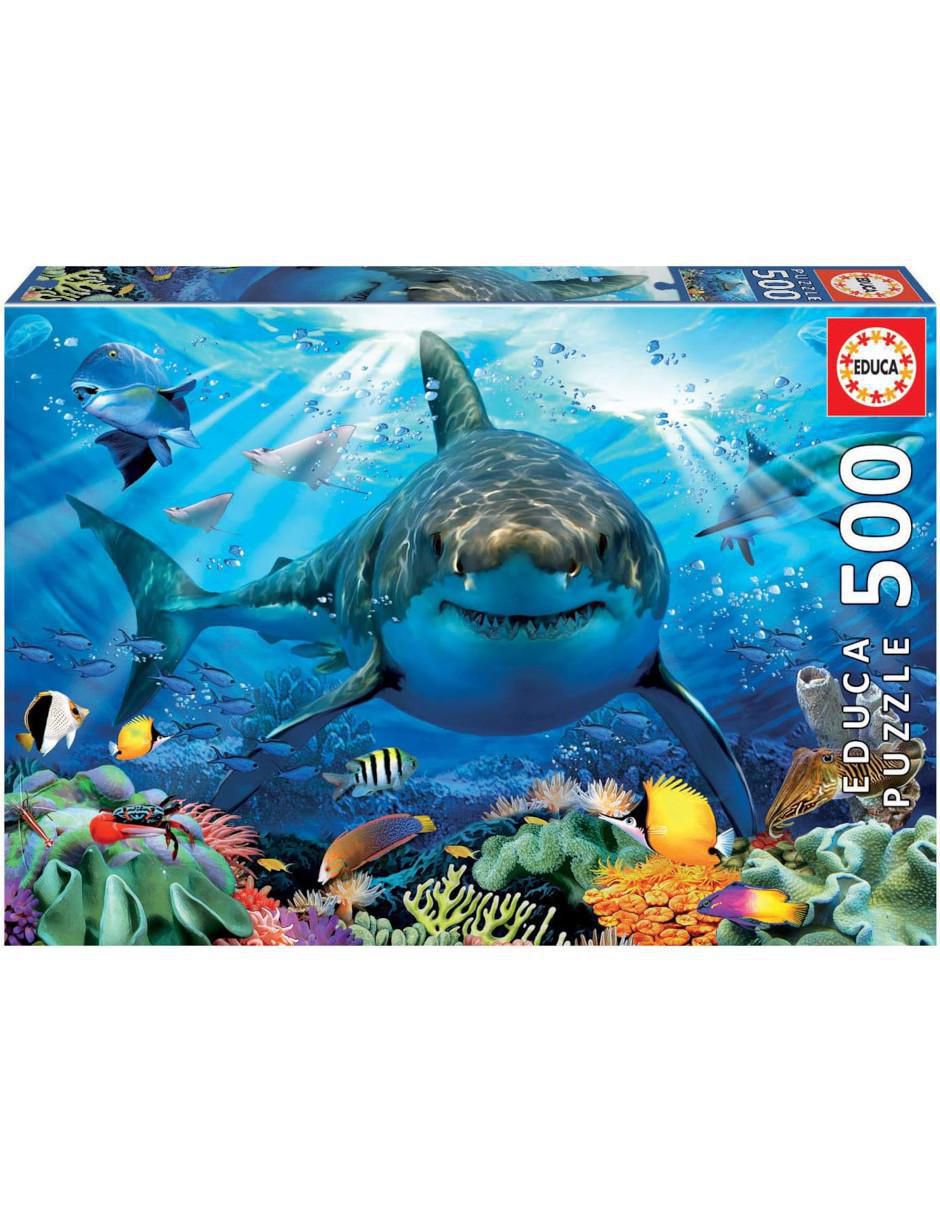 Rompecabezas Tiburones sonrientes 500 piezas Rompecabezas Tiburones sonrientes 500 piezas