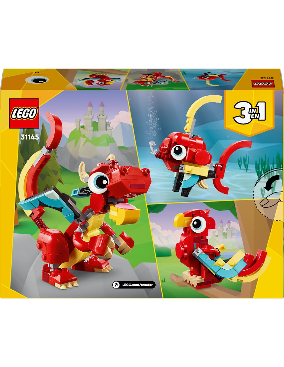 Dragón Rojo 3 en 1 31145 10