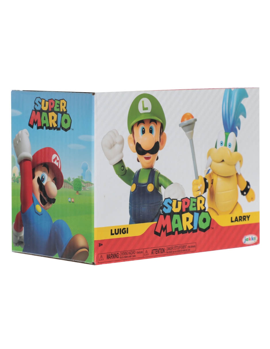Set figuras acción articulada Super Mario Luigi y Larry collectors 2