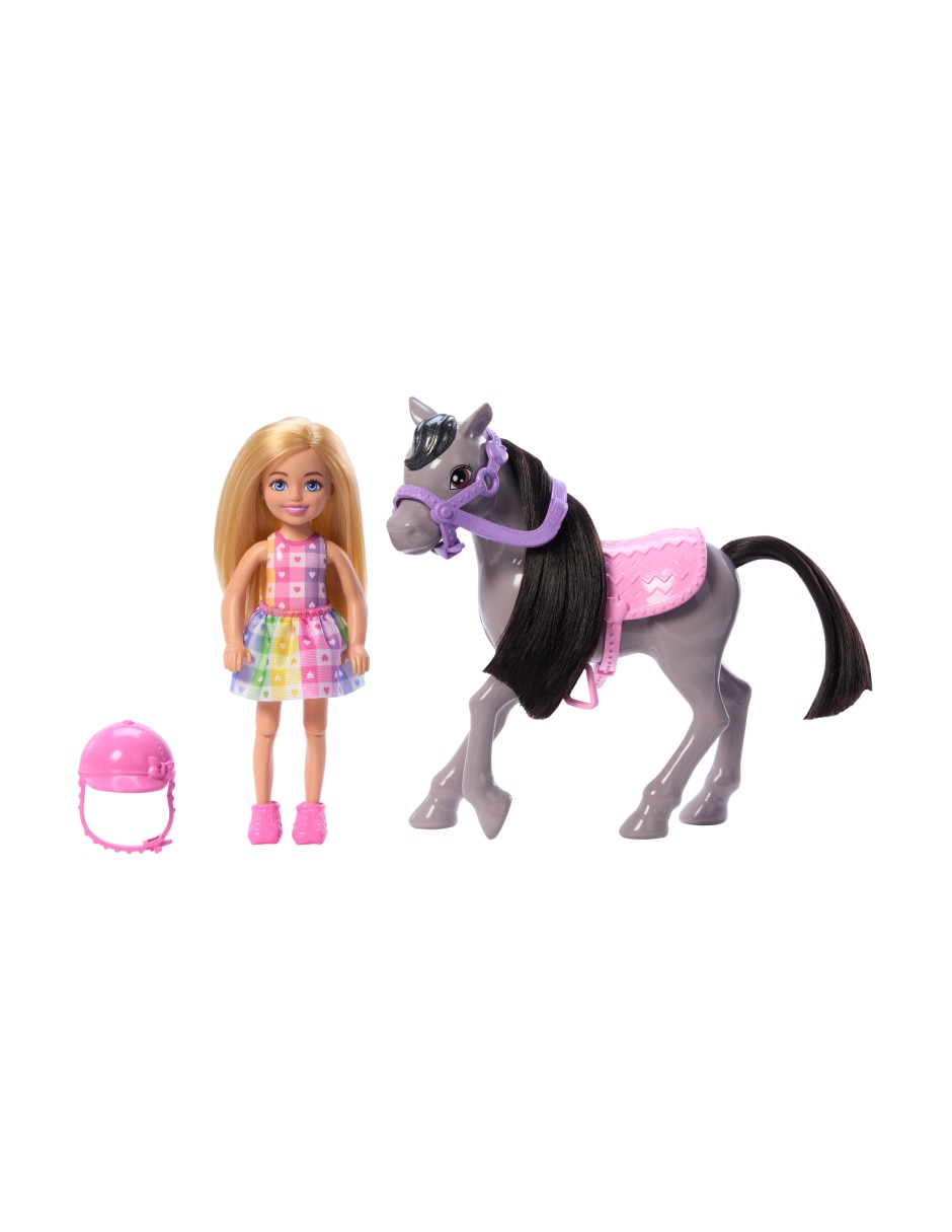 Muñeca fashion Chelsea en paseo Pony 5
