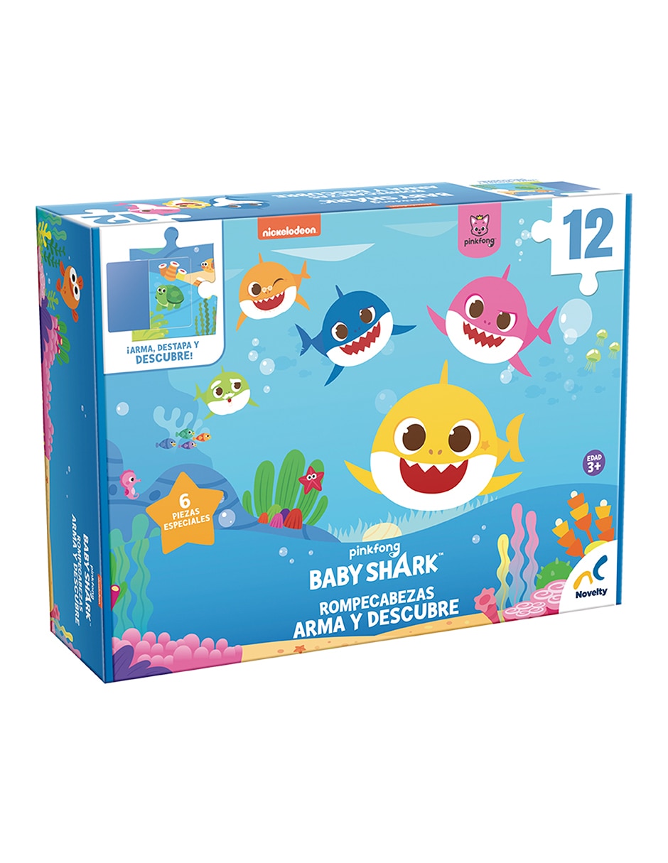 Rompecabezas Baby Shark Arma y Descubre 12 piezas 2