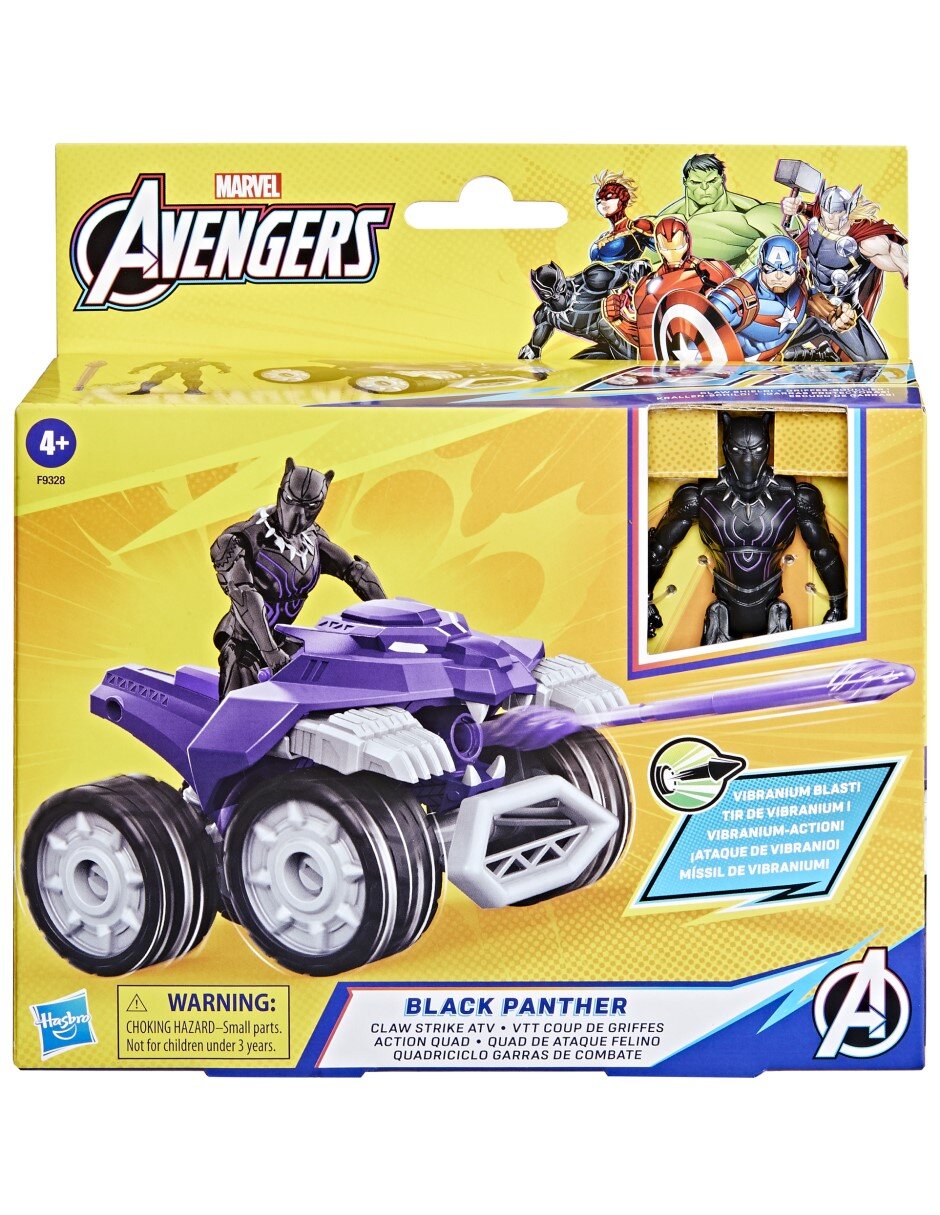 Figura de acción Avengers Black Panther Marvel articulado 2