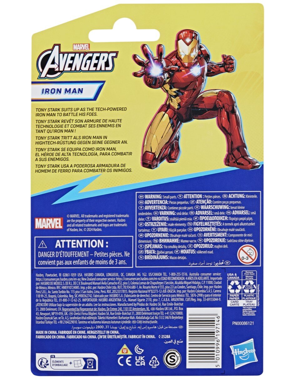Figura de acción Avengers Iron Man Hasbro articulada 5