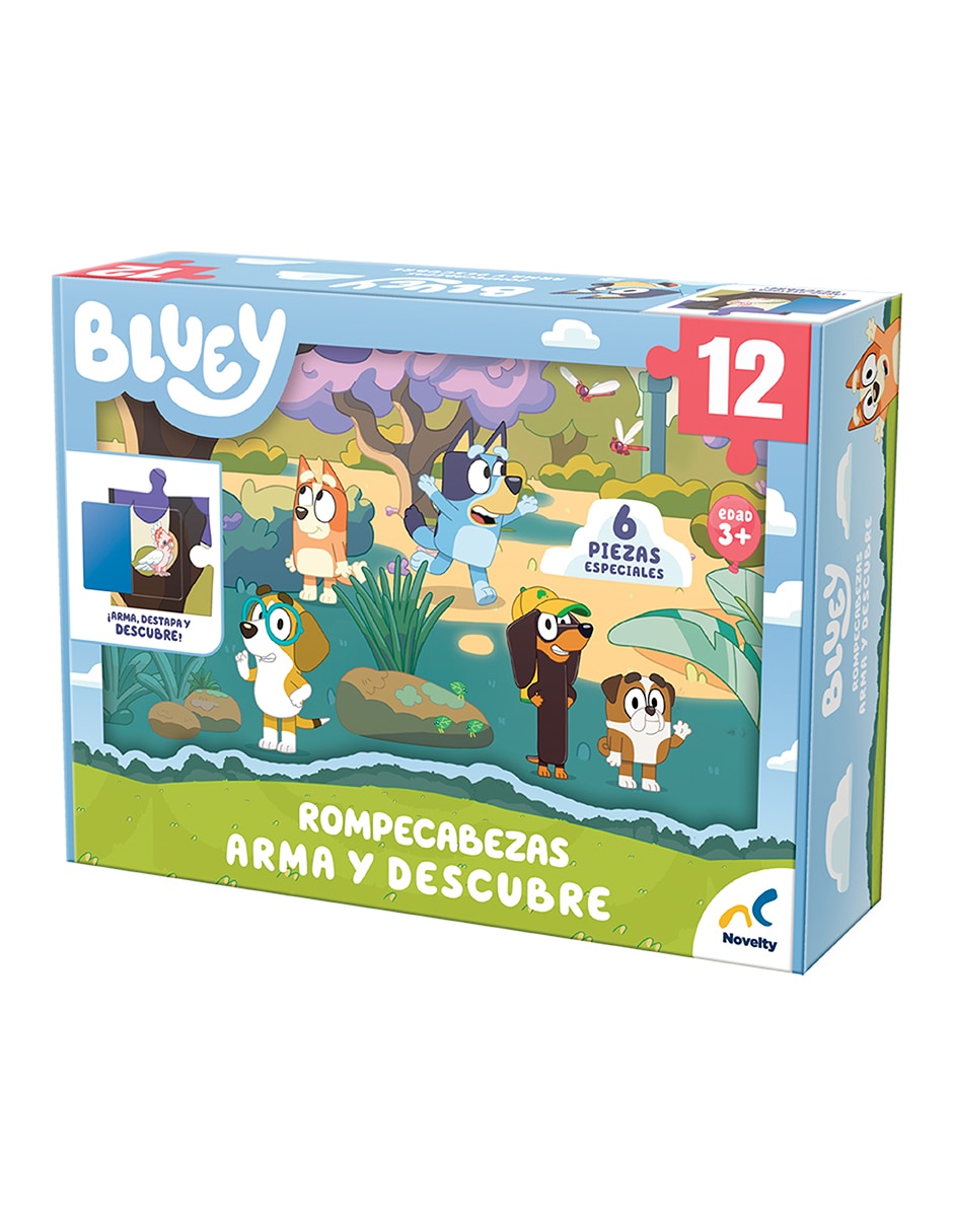 Rompecabezas Bluey Arma y Descubre 12 piezas 2