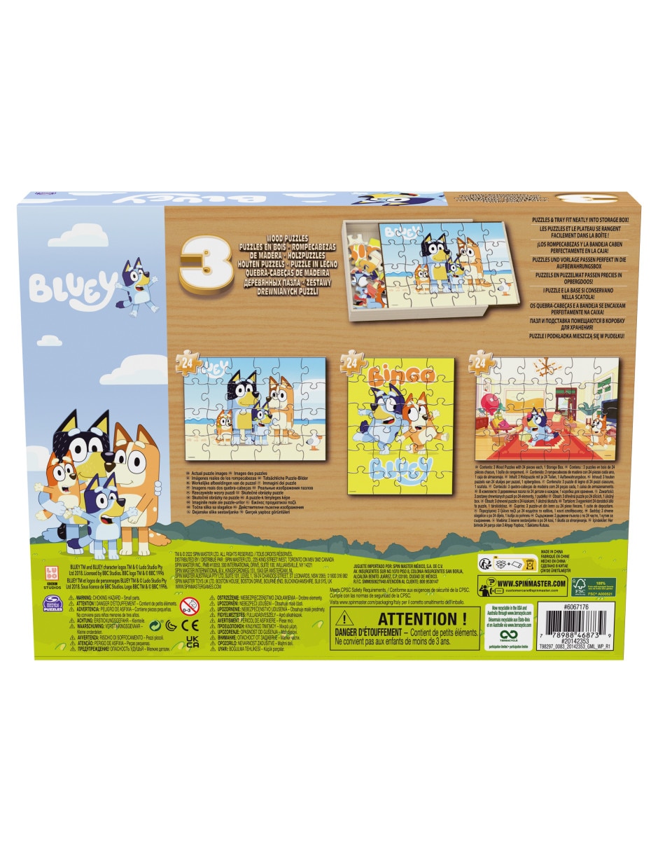 Rompecabezas caricatura Bluey 3 24 piezas 6