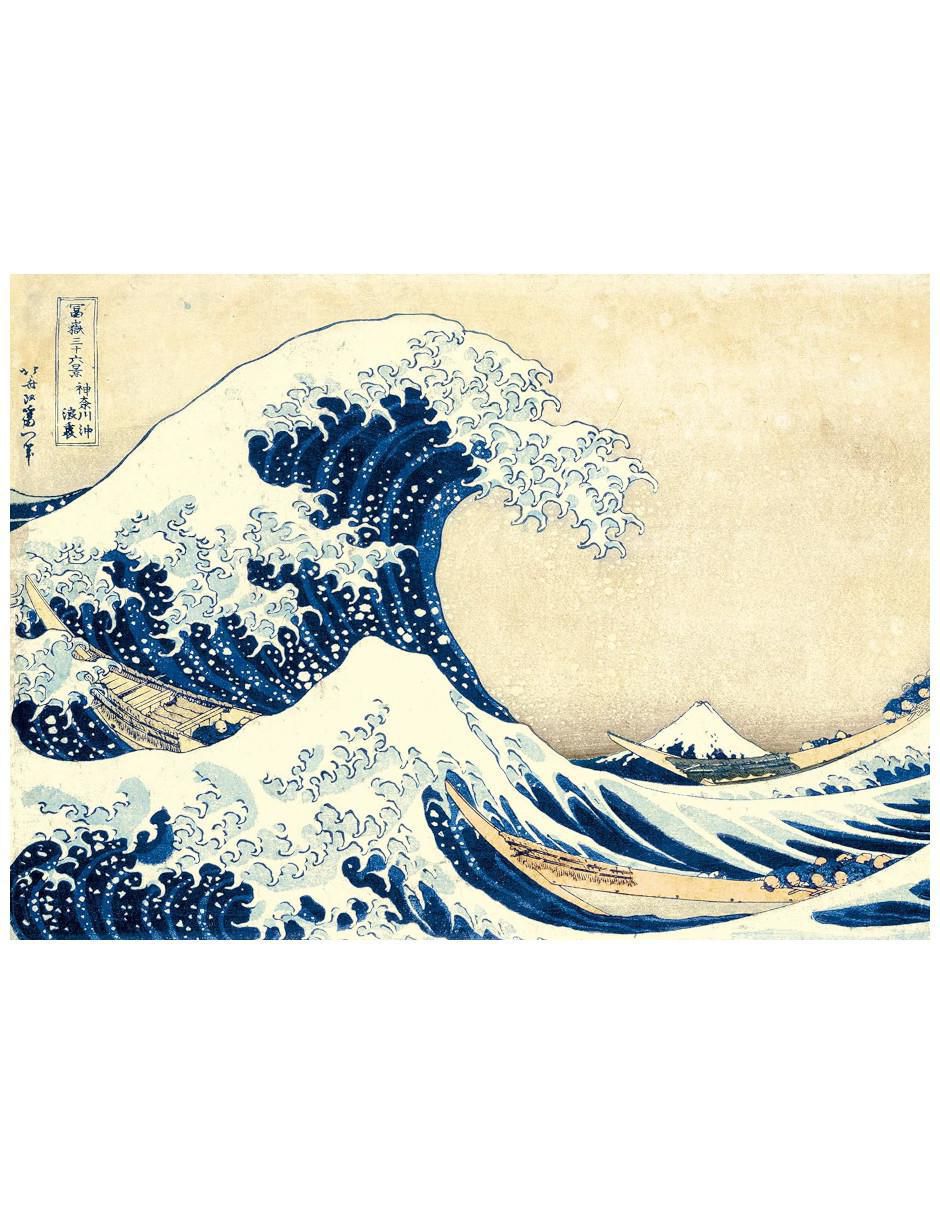 Rompecabezas La Gran Ola de Hokusai 1000 piezas Rompecabezas La Gran Ola de Hokusai 1000 piezas