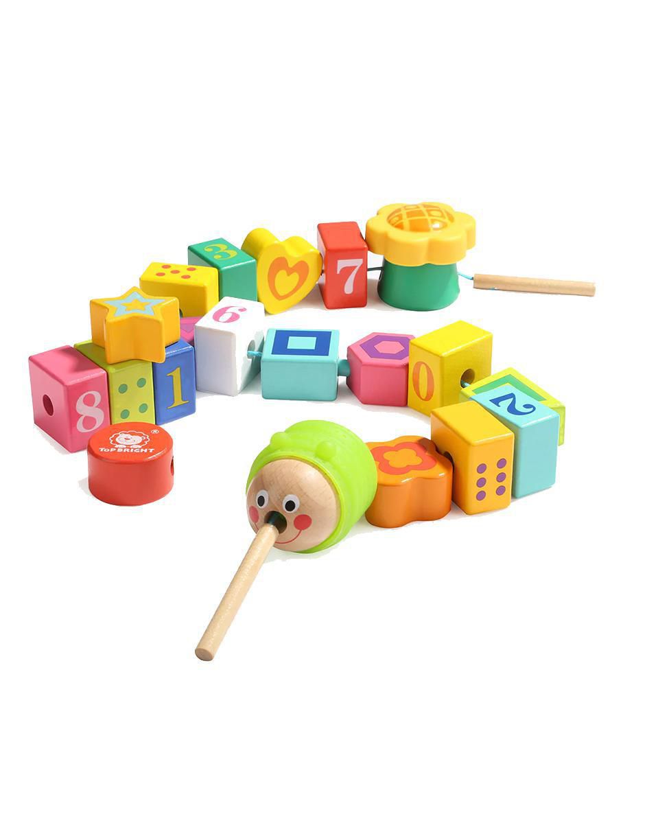 Ensarte Oruga juego didáctico infantil unisex Ensarte Oruga juego didáctico infantil unisex