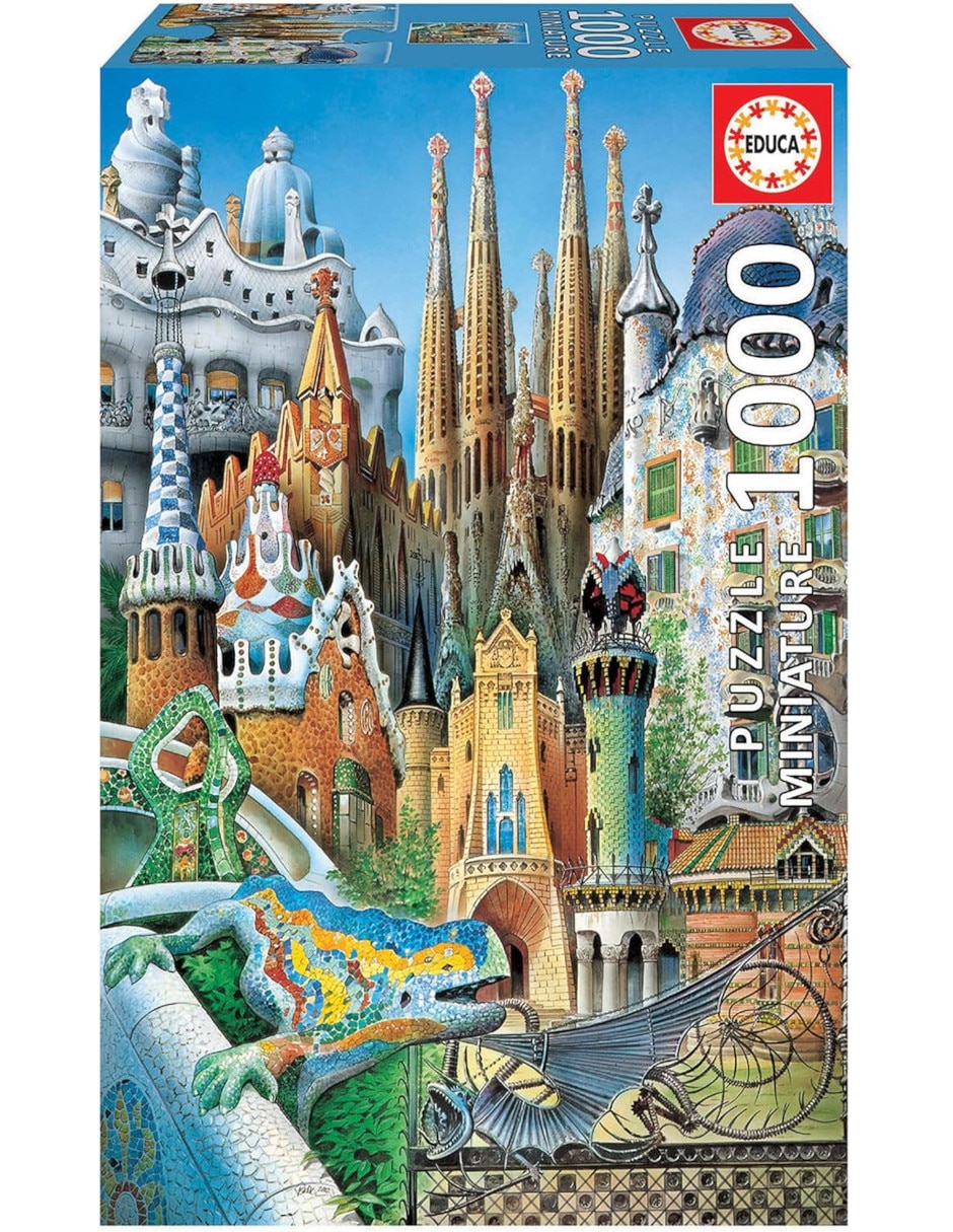 Rompecabezas Gaudí Collage 1000 piezas Rompecabezas Gaudí Collage 1000 piezas