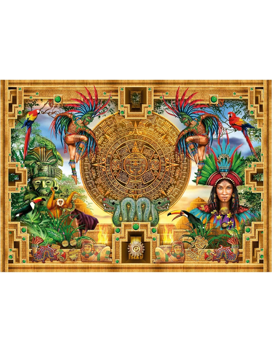 Rompecabezas Montaje Azteca Maya 2000 piezas 2