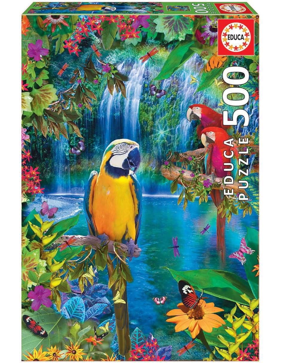 Rompecabezas Loros Tropicales 500 piezas Rompecabezas Loros Tropicales 500 piezas