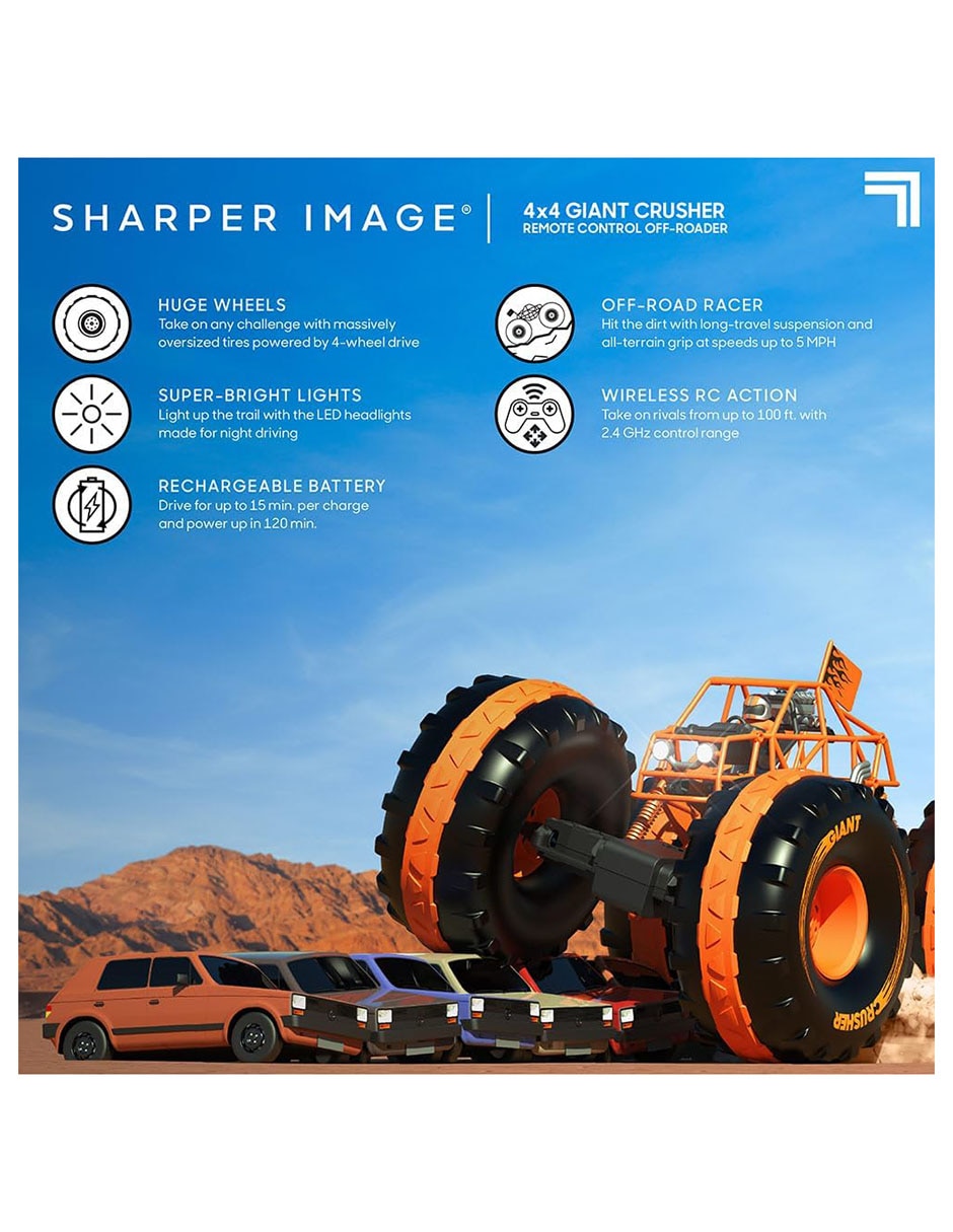 Carro de control remoto 4 x 4 giant crusher 4