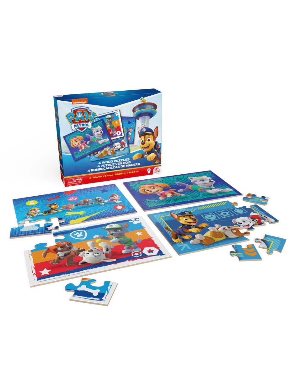 Rompecabezas caricaturas Paw Patrol 4 Pack 72 piezas