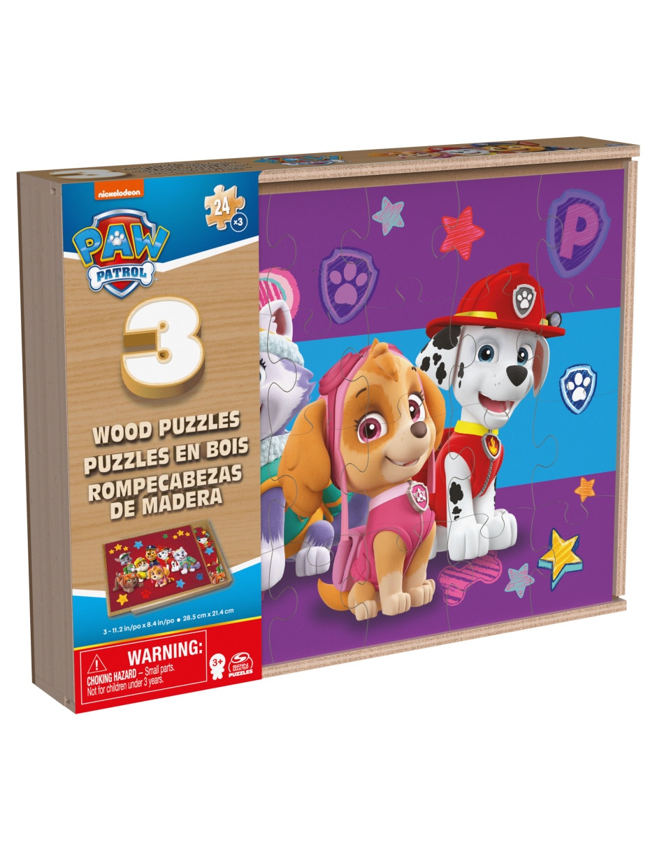 Paw Patrol Paquete De 5 Rompecabezas De Madera Para Familias | Meses Sin Intereses