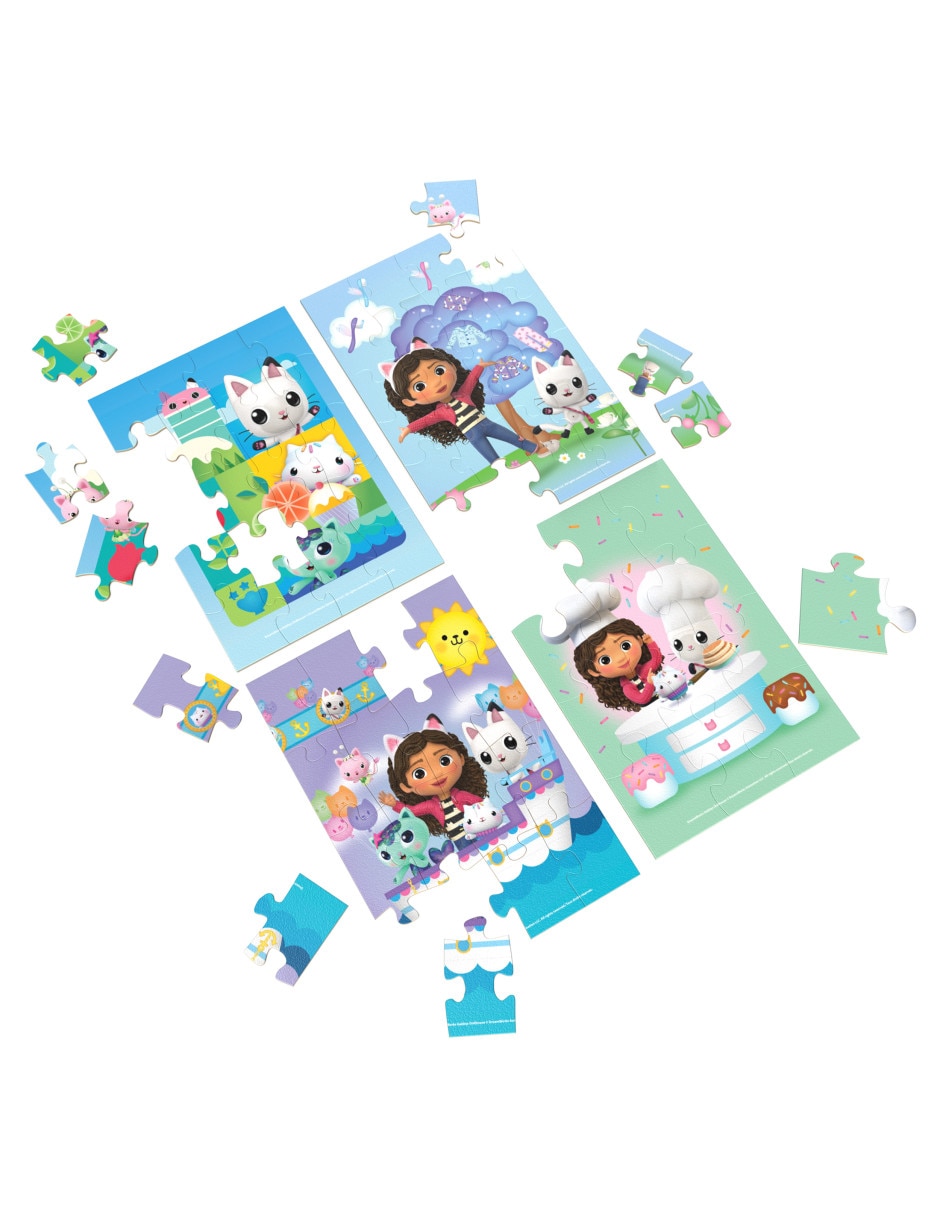 Rompecabezas Gabby's Doll House 4 Pack 72 piezas 3