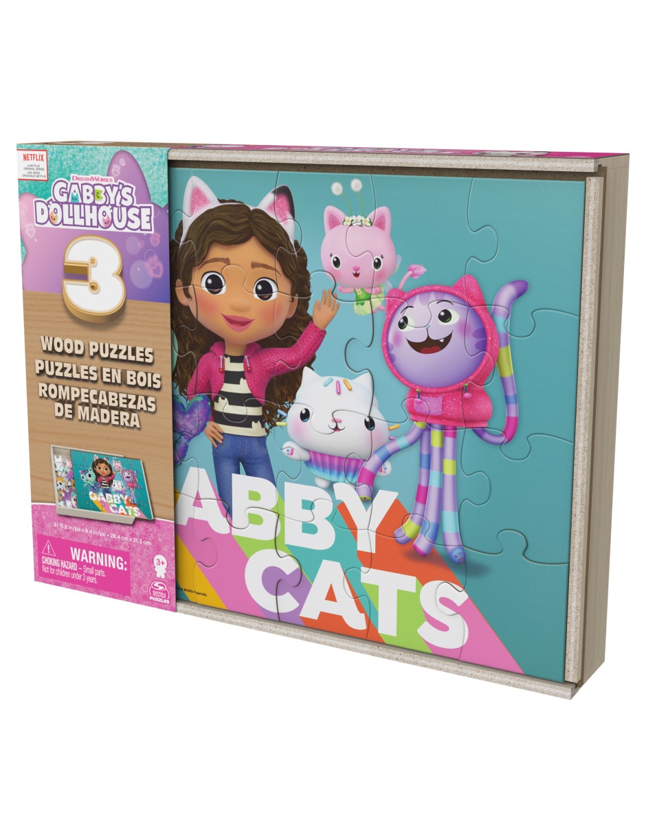 Rompecabezas caricatura Gabby's Doll House 3 Pack 45 piezas 6